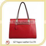 Thailand Leather Wholesale Handbag Rivet Custom Women Tote Bag thumbnail-3