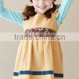 New Style Children's Autumn Long Dress With Silk Ribbon Casual Dresses thumbnail-1