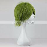Wholesale Price 13 Inches Green Short Anime Role Kuroko no Basuke Midorima Shintaro Cosplay Wig thumbnail-3