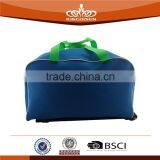 Solid Blue 600D Trolley Travle Bag thumbnail-4