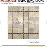 15*15 Biege Carpet Polished Marble Mosaic Tiles thumbnail-5