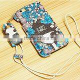 Printed Mobile Phone Case With Sling Rope Cute Cartoon Print Leather Case For IPhone 6 thumbnail-2