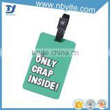 popular bright color plastic pvc luggage/laggage name tag