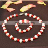 Latest Design Wholesale 2015 Classical Pearl Jewelry Set thumbnail-5