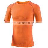 53% Polyester 47% Nylon Men's Seamless T Shirts Dri Fit Shirts Running T-Shirts Wholesale