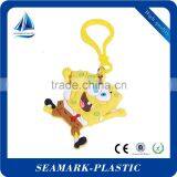 2016 Eco-friendly Rubber Soft Pvc 3d Custom Shaped Keychain