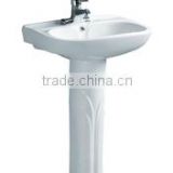 Rectangular Sink Ceramic Washbasin with Pedestal MY-104