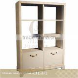 Cocktail Cabinet-JH10-09 Leather Covered Display Cabinet- JL&C Luxury Home Display Furniture