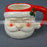 Reative Hot-selling Cartoon Red and White Ice Cream Ceramic Mug With Handle thumbnail-2