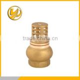High quality hydraulic brass foot valve with strainer3/4-2"