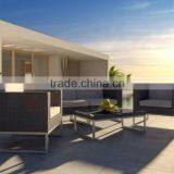 Modular Synthetic Rattan Sofa Set - Wicker Rattan Outdoor Garden Sofa Set Outdoor Furniture thumbnail-3