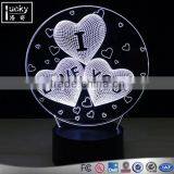 Colorful I Love You Decorative 3D Desk Lamp Acrylic Night Light thumbnail-5