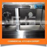 Commercial Heavy Duty 3 Bowls Stainless Steel Kitchen Sink thumbnail-5
