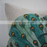 Square Peacock Design Sublimation Printed Pillow Case/cushion Cover Wholesale thumbnail-4