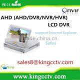Hot selling for 4CH AHD (AHD/DVR/NVR/HVR) LCD DVR 10.1 inch LCD H.264 Network DVR HK-AHD1004M