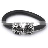 Mens Fashion Wrap Around Leather Bracelet(RB10218) thumbnail-1