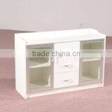 HC-M043 Bright Wooden Low Office Tea Cabinet With Many Drawers