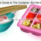 Wholesale Custom Silicone Ice Cube Tray With Lid, Personalized Ice Cream Tray Mould thumbnail-1