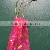 White Wedding Gift Organza Drawstring Bag From China thumbnail-3