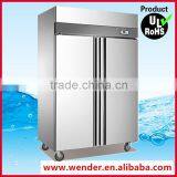 1000L New Style Double Doors Stainless Steel Upright Commercial lg Deep Freezer