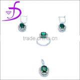 925 Sterling Silver Fashion Jewelry Set Rhodium Plated Custom Jewelry thumbnail-1