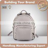 4022-2016 SGS Certificated OEM/ ODM Profession Manufacturer 2016 Hot Sale Rivets pu Leather Fashion Backpack