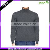 16FZCAS22 turtle neck flat knitted cashmere sweater men