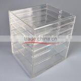 Wholesale Custom 6 Drawer Clear Acrylic Makeup Organizer for Home Hotel or Shop thumbnail-6