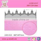 CQ Ophelia 3D Cake Border Lace Mat Silicone Cake Lace Mold