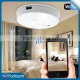 Wireless Smoke Detector Hidden Camera Nano DVR IP Cam With Free Android IOS APP for Hotel Office Nanny Spy Camera thumbnail-1