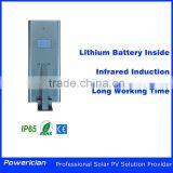 Powerician 18W Waterproof LED Solar Street Light Smart Integrated Garden Solar Power Light thumbnail-2