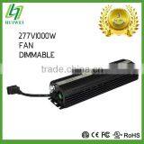 Hydroponic Light Ballast HID 277V1000W Electronic Dimmable Ballast With Cooling Fan Original Manufacturer thumbnail-1