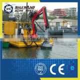 Big Capacity Sand Suction Pontoon Boat with Cast Iron Sand Pump for sale