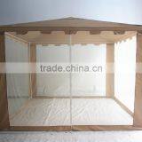 3x3m Green Polyester Gazebo With Mosquito Net thumbnail-3