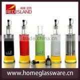 Clear Cylinder Glass Bottles for Liquid Oil With Stainless Coating thumbnail-1