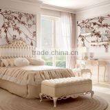 Luxury Antique Bedroom Furniture, Fancy French Style Bedroom Set thumbnail-1