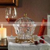 Italian Style Home Decor Item Brass With Crystal Candy Jar (BF01-0212-1) thumbnail-2