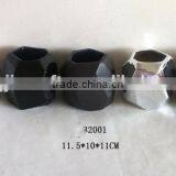 All Shapes Black and White Bud Flower Vase ,mini Stoneware Vase thumbnail-2