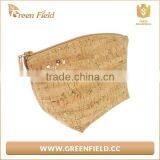 Cork Fabric Cosmetic Bag Wood Cork Plain Makeup Brush Bag thumbnail-3