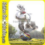 Outdoor Sculpture Stainless Steel Garden Sculpture Stand Sculpture thumbnail-6