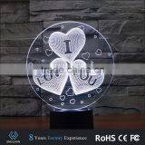 2017 Amazing Romantic Night 3d Led Lamp Wholesale Night Light Bases thumbnail-4