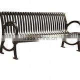 High Loading Capacity Fixed Outdoor Cast Iron Bench thumbnail-2