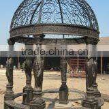 China Factory Direct Selling Greenhouse Garden 6 Columns Cast Iron Gazebo thumbnail-1