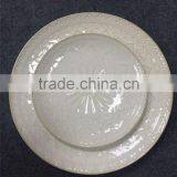 Wholesale Embossment Ceramic Catering Dinner Plates thumbnail-3