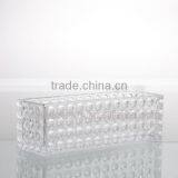29.8/25/20cm Length Clear Dot Home Decor Sqnare Vase thumbnail-4