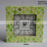 Green Bone Mosaic Table Clock Other Mosaic Also Available thumbnail-1
