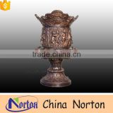 antique garden bronze flower pot/brass flower pot NTBF-FL114S