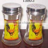 2016 Nice Clear Cylinder Miniature Glass Bottles/glass Spice Bottle With Decal thumbnail-1