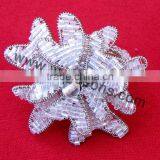 Fancy Flower Design Napkin Ring | Silver Plated Brass Napkin Ring thumbnail-5