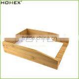 Stackable Bamboo Office Paper Tray/ Letter Tray Homex-BSCI thumbnail-1